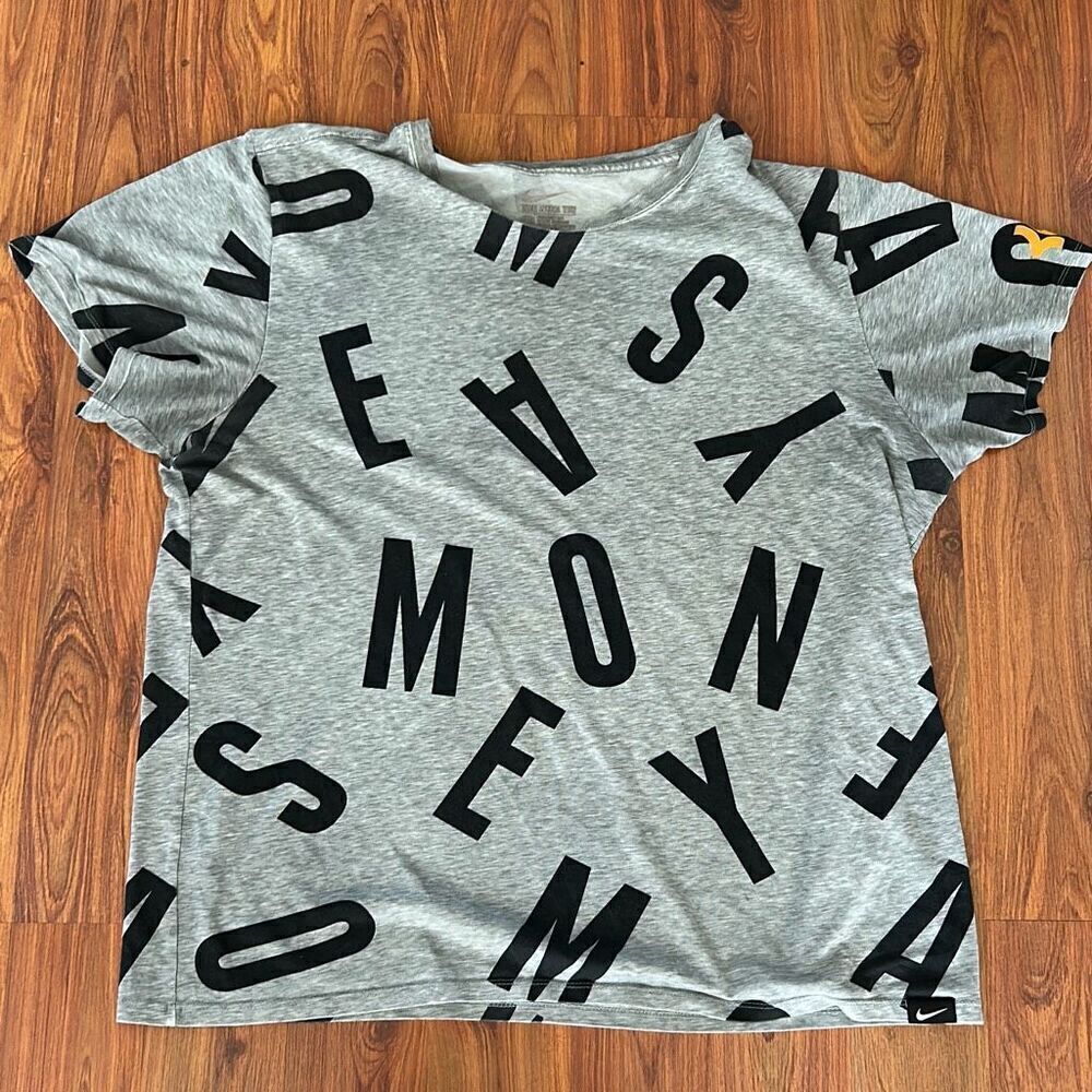 Nike money dri-fit gray men's shirt T-shirt size XL